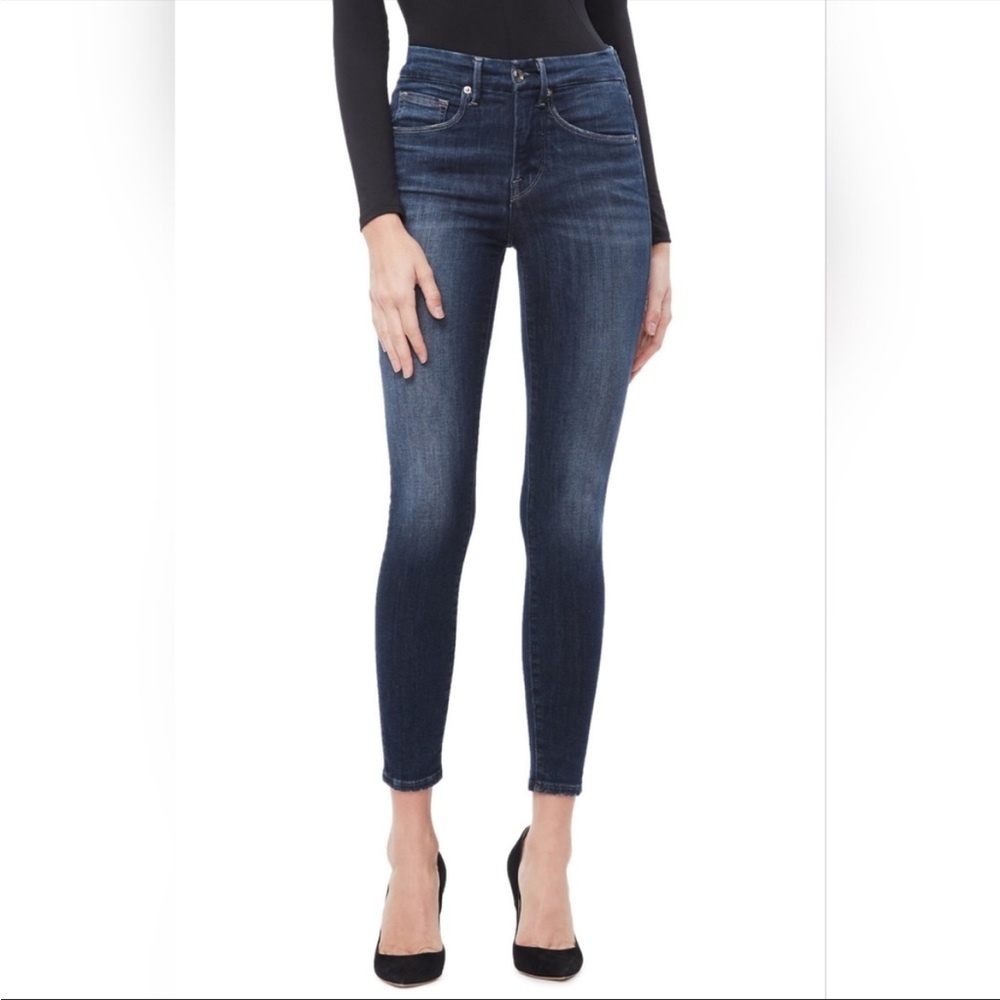 Womens Good American Good Legs Crop Jeans